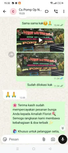 Testimonial Papan Bunga teluk betung